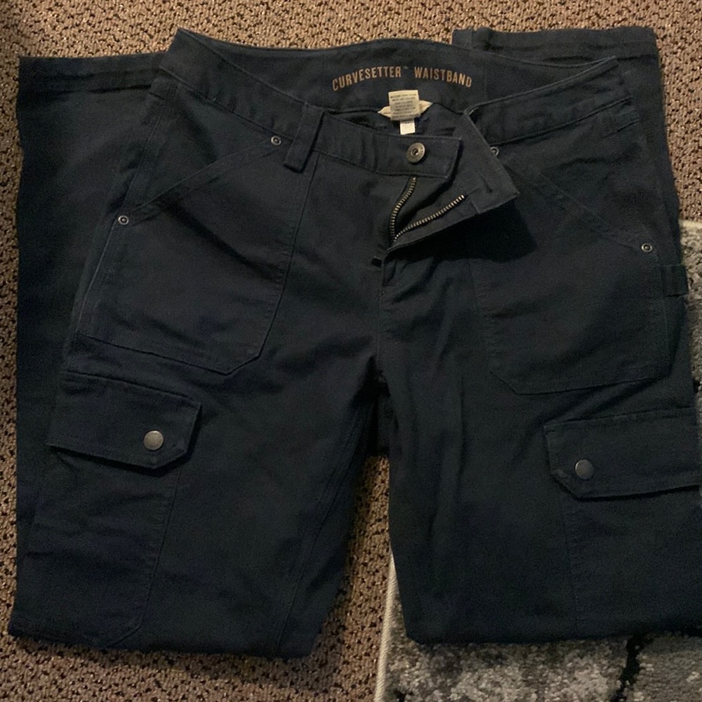Duluth trading cargo pants navy